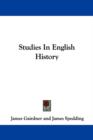STUDIES IN ENGLISH HISTORY - Book