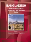 Bangladesh Mineral, Mining Sector Investment and Business Guide Volume 1 Strategic Information and Regulations - Book