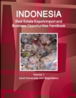 Indonesia Real Estate Export-Import and Business Opportunities Handbook Volume 1 Land Ownership and Regulations - Book