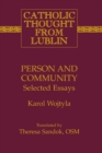 Person and Community : Selected Essays - Book
