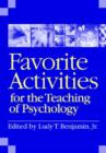 Favorite Activities for the Teaching of Psychology - Book