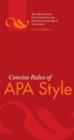 Concise Rules of APA Style - Book