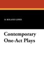 Contemporary One-Act Plays - Book