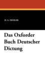 Das Oxforder Buch Deutscher Dictung - Book