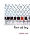 Piano and Song - Book