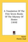 A Translation Of The First Seven Books Of The Odyssey Of Homer (1810) - Book