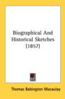 Biographical And Historical Sketches (1857) - Book