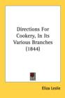 Directions For Cookery, In Its Various Branches (1844) - Book
