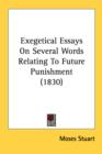 Exegetical Essays On Several Words Relating To Future Punishment (1830) - Book