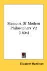 Memoirs Of Modern Philosophers V2 (1804) - Book
