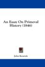 An Essay On Primeval History (1846) - Book