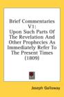 Brief Commentaries V1: Upon Such Parts Of The Revelation And Other Prophecies As Immediately Refer To The Present Times (1809) - Book