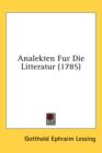 Analekten Fur Die Litteratur (1785) - Book