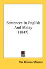 Sentences In English And Malay (1847) - Book
