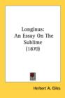 Longinus : An Essay On The Sublime (1870) - Book