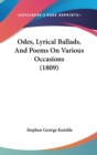 Odes, Lyrical Ballads, And Poems On Various Occasions (1809) - Book