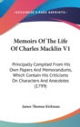 Memoirs Of The Life Of Charles Macklin V1 : Principally Compiled From His Own Papers And Memorandums, Which Contain His Criticisms On Characters And Anecdotes (1799) - Book