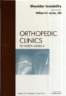 Shoulder Instability, An Issue of Orthopedic Clinics : Volume 41-3 - Book