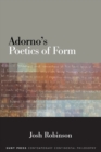 Adorno's Poetics of Form - Book