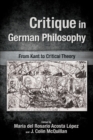 Critique in German Philosophy : From Kant to Critical Theory - Book
