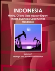 Indonesia Mining, Oil and Gas Industry Export-Import, Business Opportunities Handbook Volume 1 Strategic and Practical Information - Book