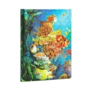 Sea Fantasies Midi Lined Hardcover Journal (Elastic Band Closure) - Book
