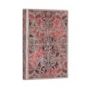 Garnet (Silver Filigree Collection) Midi Unlined Softcover Flexi Journal - Book
