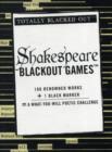 Shakespeare Blackout Games - Book