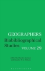 Geographers : Biobibliographical Studies, Volume 29 - Book