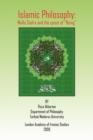 Islamic Philosophy : Mulla Sadra and the Quest of Being - Book