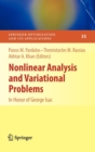 Nonlinear Analysis and Variational Problems : In Honor of George Isac - Book