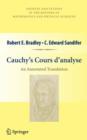 Cauchy's Cours d'analyse : An Annotated Translation - Book