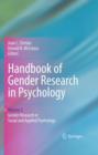 Handbook of Gender Research in Psychology : Volume 2: Gender Research in Social and Applied Psychology - Book