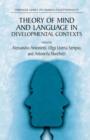Theory of Mind and Language in Developmental Contexts - Book