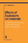 Effects of Explosions on Materials : Modification and Synthesis Under High-Pressure Shock Compression - Book