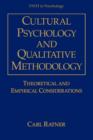 Cultural Psychology and Qualitative Methodology : Theoretical and Empirical Considerations - Book