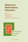 Meaning in Mathematics Education - Book