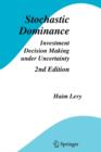 Stochastic Dominance : Investment Decision Making under Uncertainty - Book