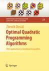 Optimal Quadratic Programming Algorithms : With Applications to Variational Inequalities - Book