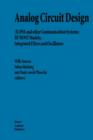 Analog Circuit Design : (X)DSL and other Communication Systems; RF MOST Models; Integrated Filters and Oscillators - Book