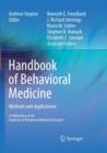 Handbook of Behavioral Medicine : Methods and Applications - Book