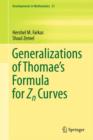 Generalizations of Thomae's Formula for Zn Curves - Book