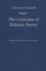 The Criticism of Didactic Poetry : Essays on Lucretius, Virgil, and Ovid - Book