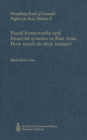 Fiscal Frameworks and Financial Systems in East Asia : How Much Do They Matter? - eBook
