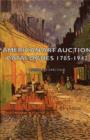 American Art Auction Catalogues 1785-1942 - Book