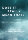 None Does It Really Mean That? Interpreting the Literary Ambiguous - eBook