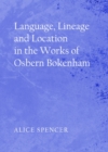 None Language, Lineage and Location in the Works of Osbern Bokenham - eBook