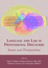 Language and Law in Professional Discourse : Issues and Perspectives - Book