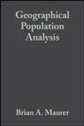 Geographical Population Analysis : Tools for the Analysis of Biodiversity - eBook
