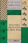Vegetable Cultivation In Hong Kong - Book